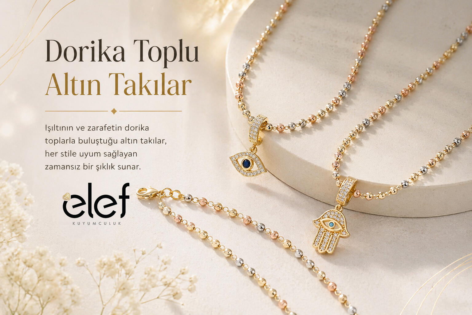 Dorika Toplu Altın Takılar Nedir? Şıklığın Modern Yüzü