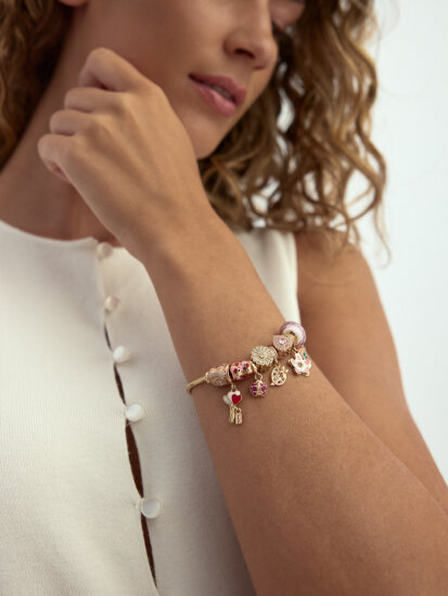 Angel Wing & Heart Hope & Love 14K Gold Charm - (1)