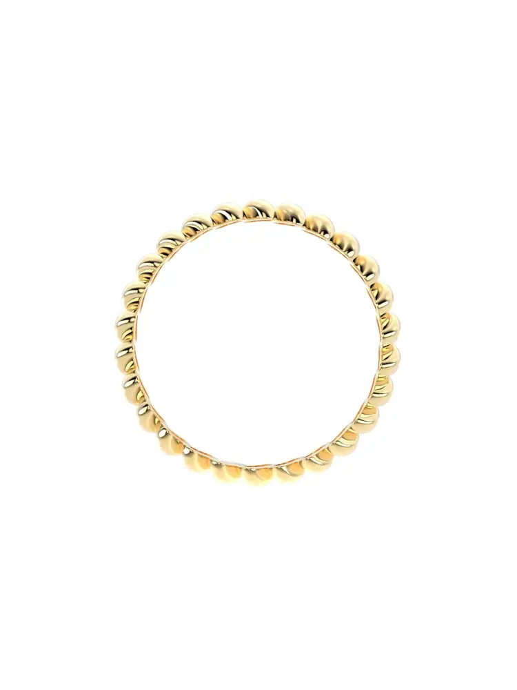 Bombe Formlu Modern 14K Altın Yüzük - 7