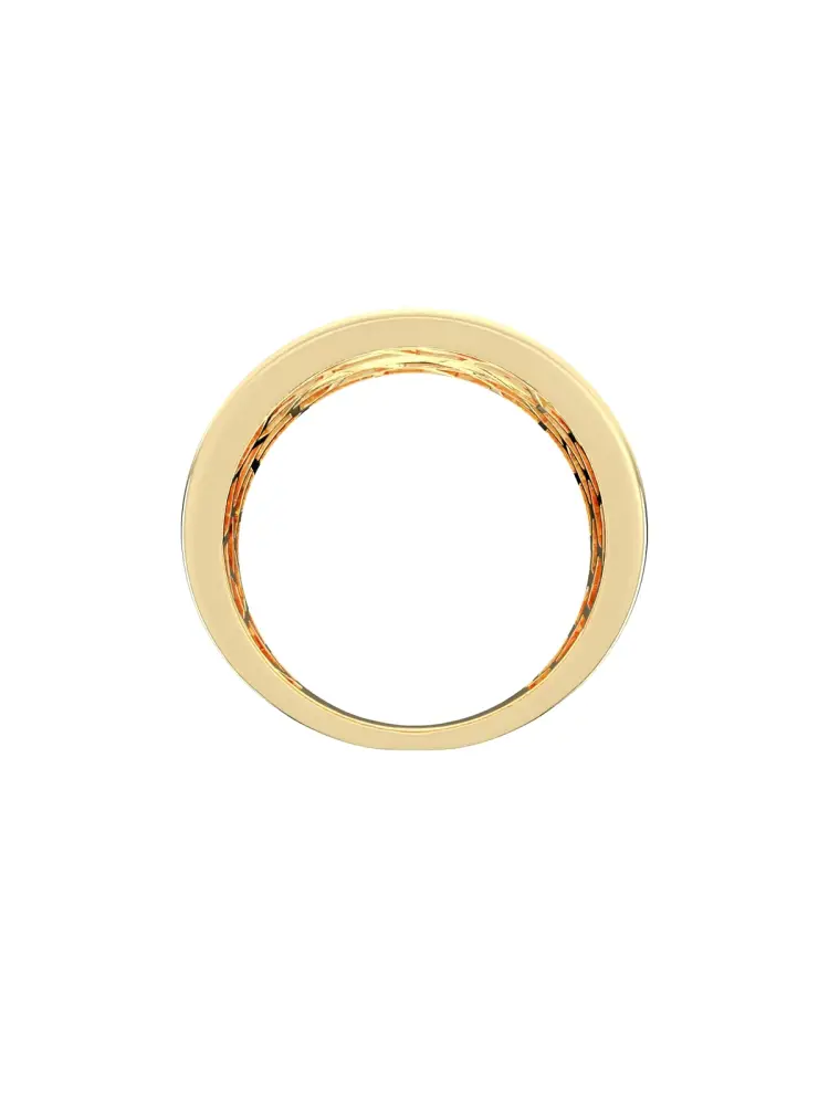 Bombeli Formlu Kapsül 14K Altın Yüzük - 8