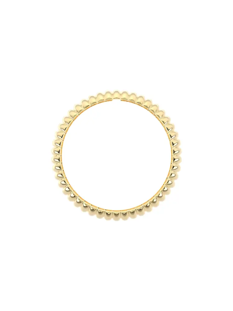 Bombeli Minimal 14K Altın Yüzük - 6