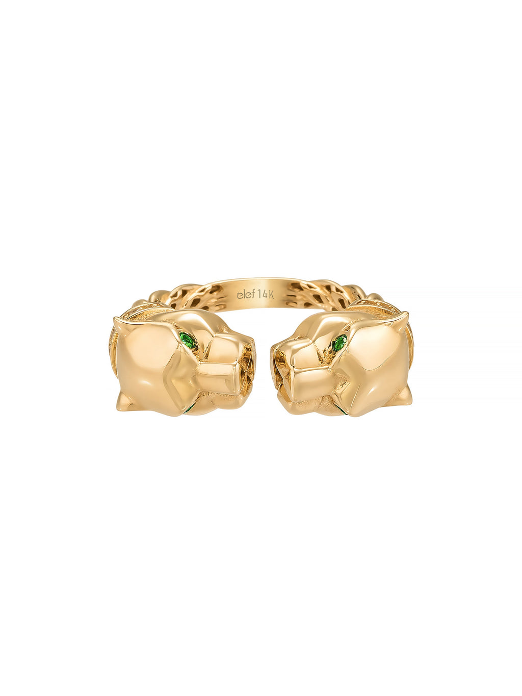Panter Başlı Vintage 14K Altın Yüzük - Elef Kuyumculuk