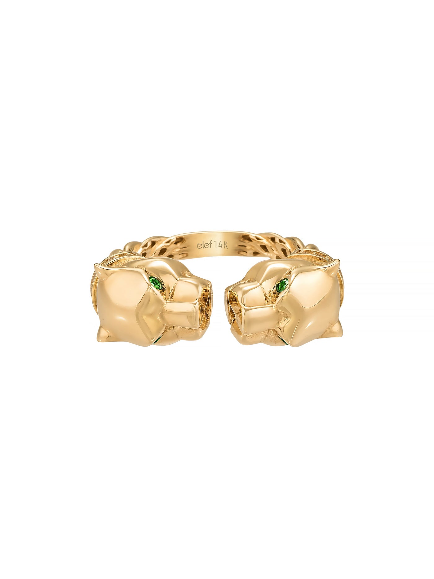 Panter Başlı Vintage 14K Altın Yüzük - Elef Kuyumculuk
