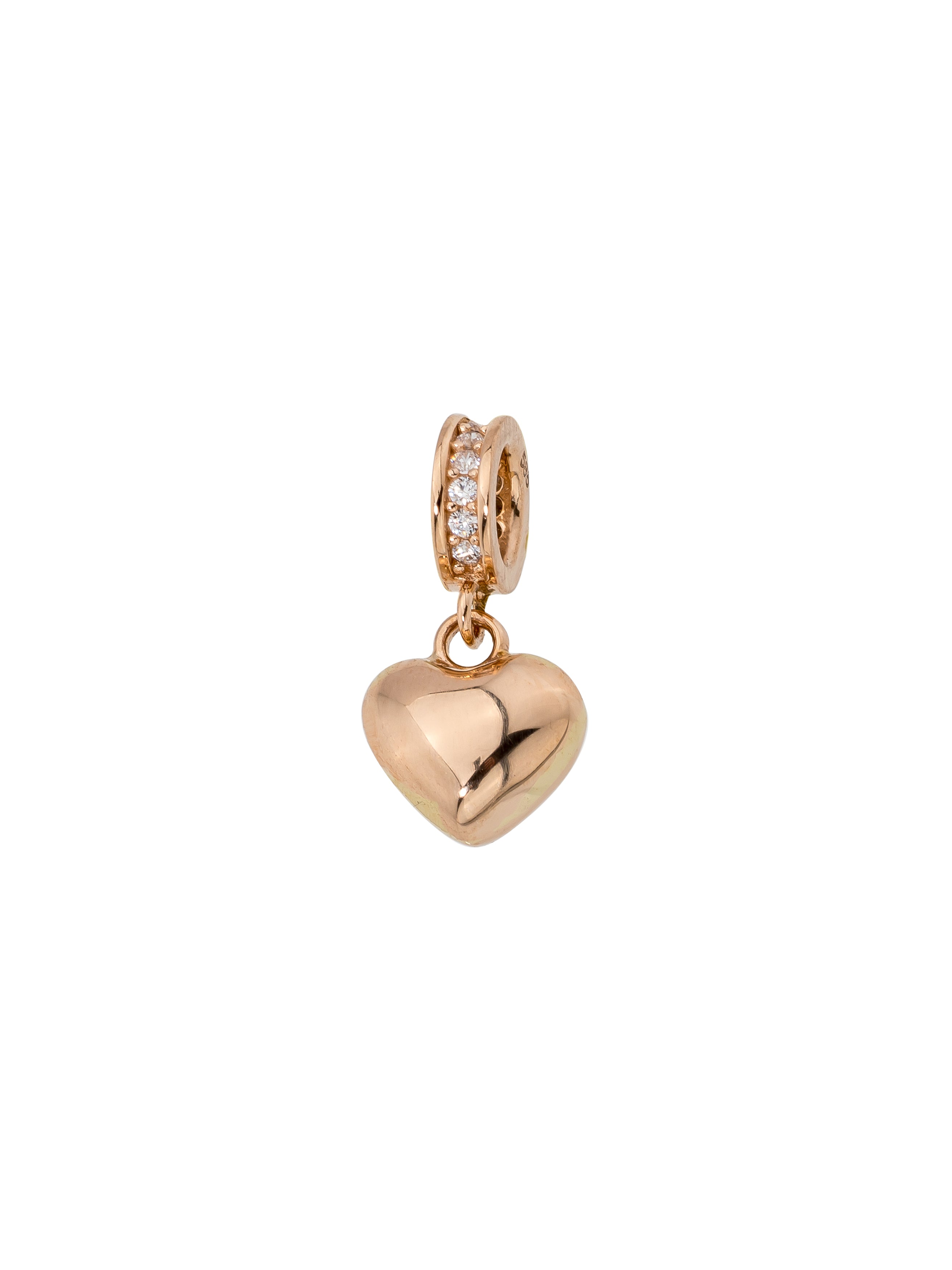 Minimal Kalp Figürlü 14K Altın Charm - Elef Kuyumculuk