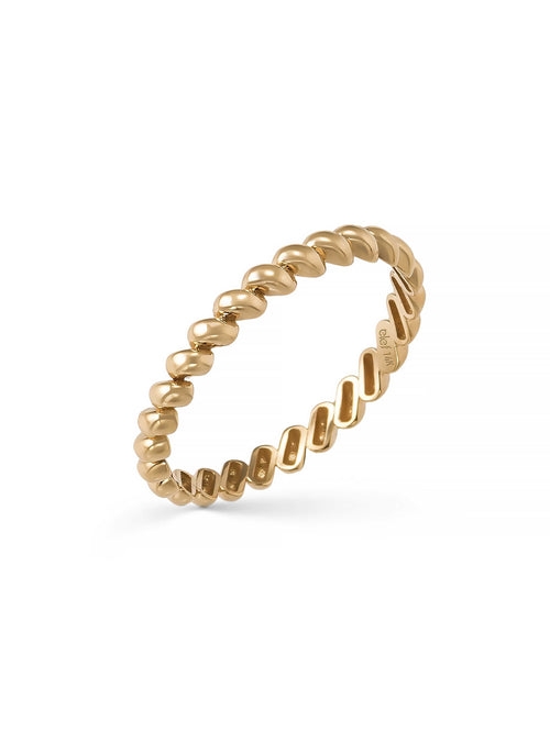 Bombe Formlu Modern 14K Altın Yüzük - Elef Kuyumculuk