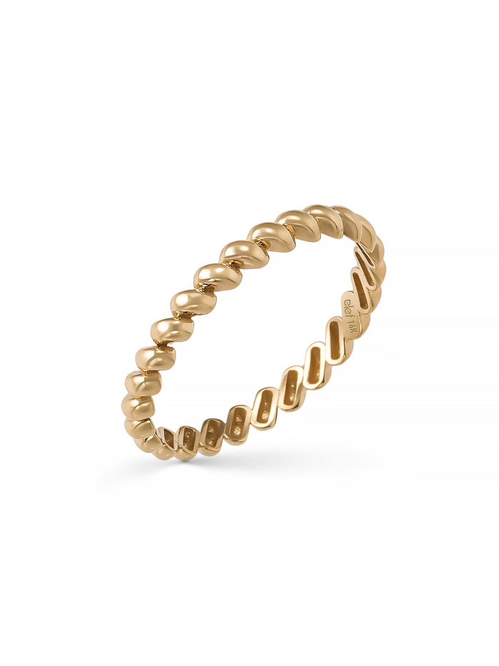 Bombe Formlu Modern 14K Altın Yüzük