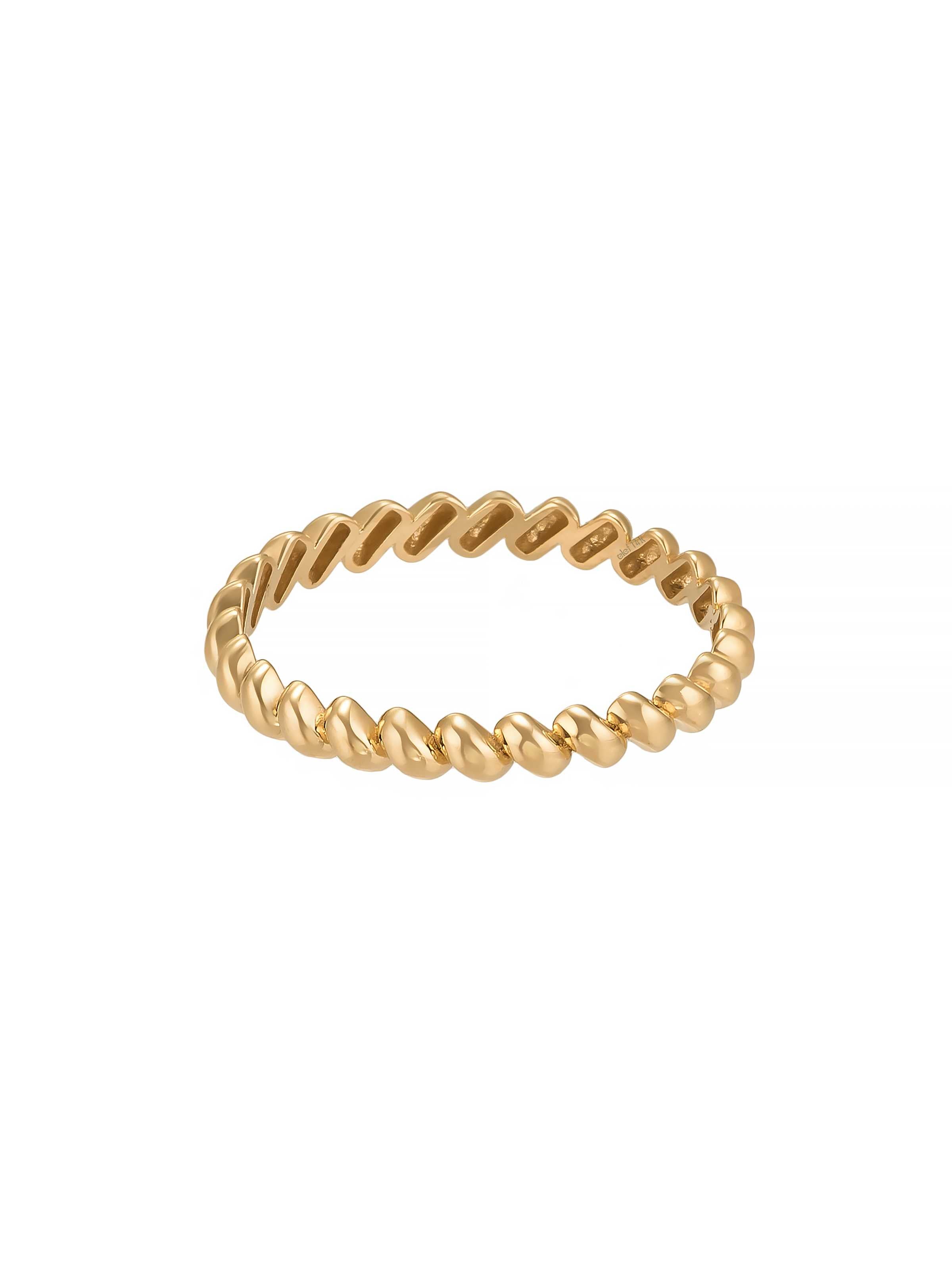 Bombe Formlu Modern 14K Altın Yüzük - Elef Kuyumculuk