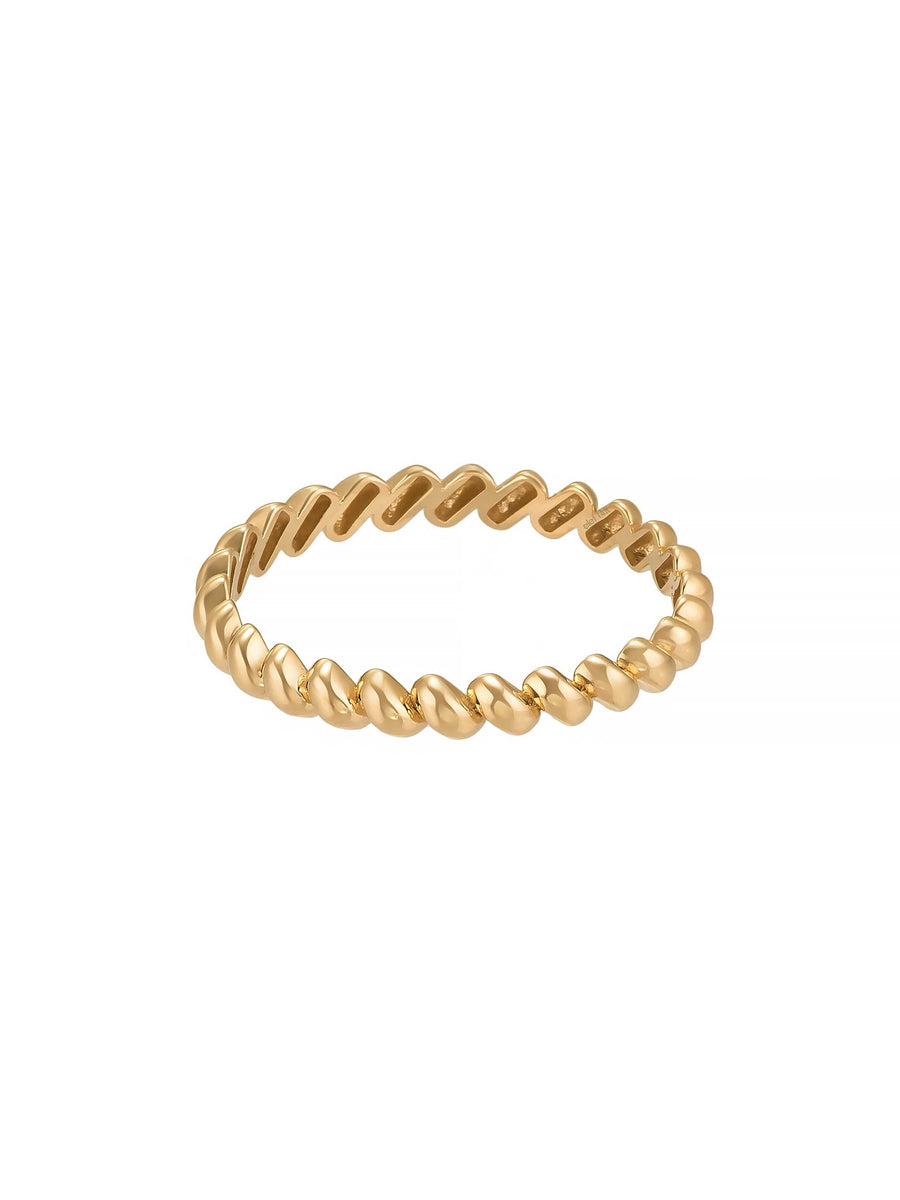 Bombe Formlu Modern 14K Altın Yüzük