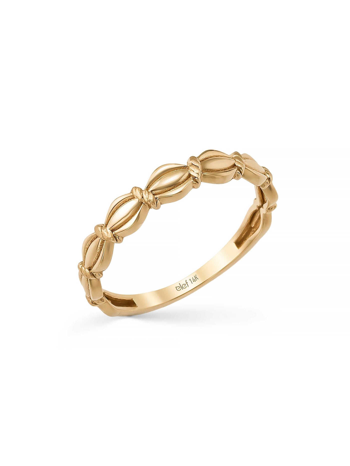 Burgu Detaylı Vintage 14K Altın Yüzük - Elef Kuyumculuk