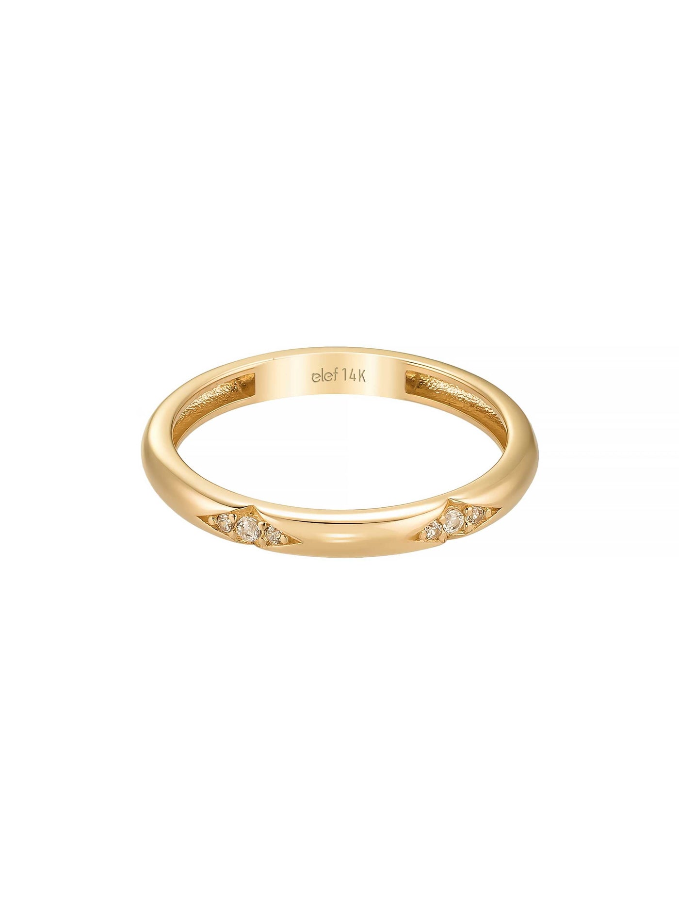 Çiçek Motifli Modern 14K Altın Yüzük - Elef Kuyumculuk