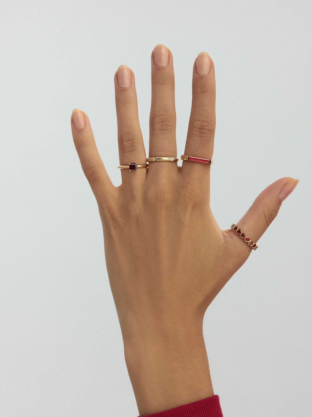 Çiçek Motifli Modern 14K Altın Yüzük - Elef Kuyumculuk