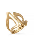Geometrik Formlu Modern 14K Altın Yüzük - Elef Kuyumculuk