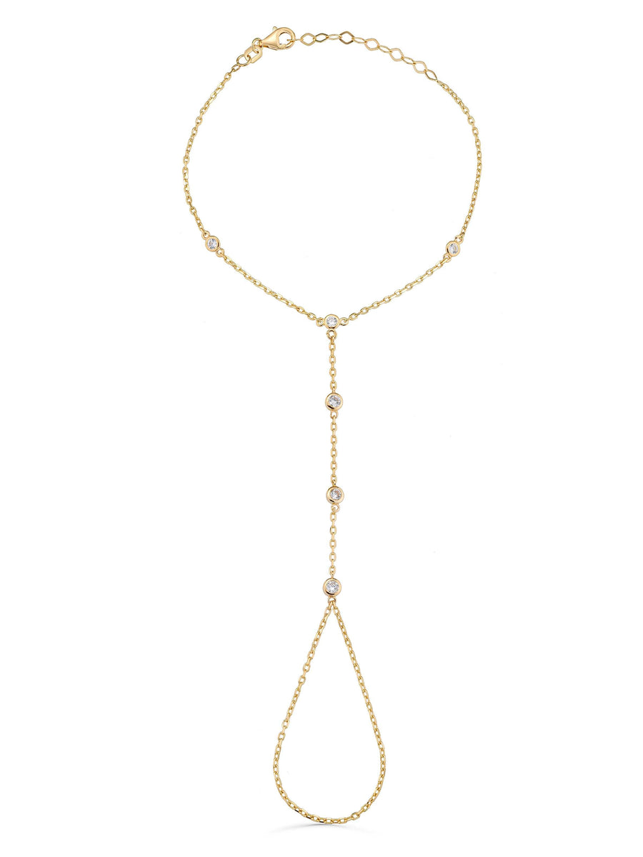 Minimal Zirkon Detaylı 14K Altın Şahmeran