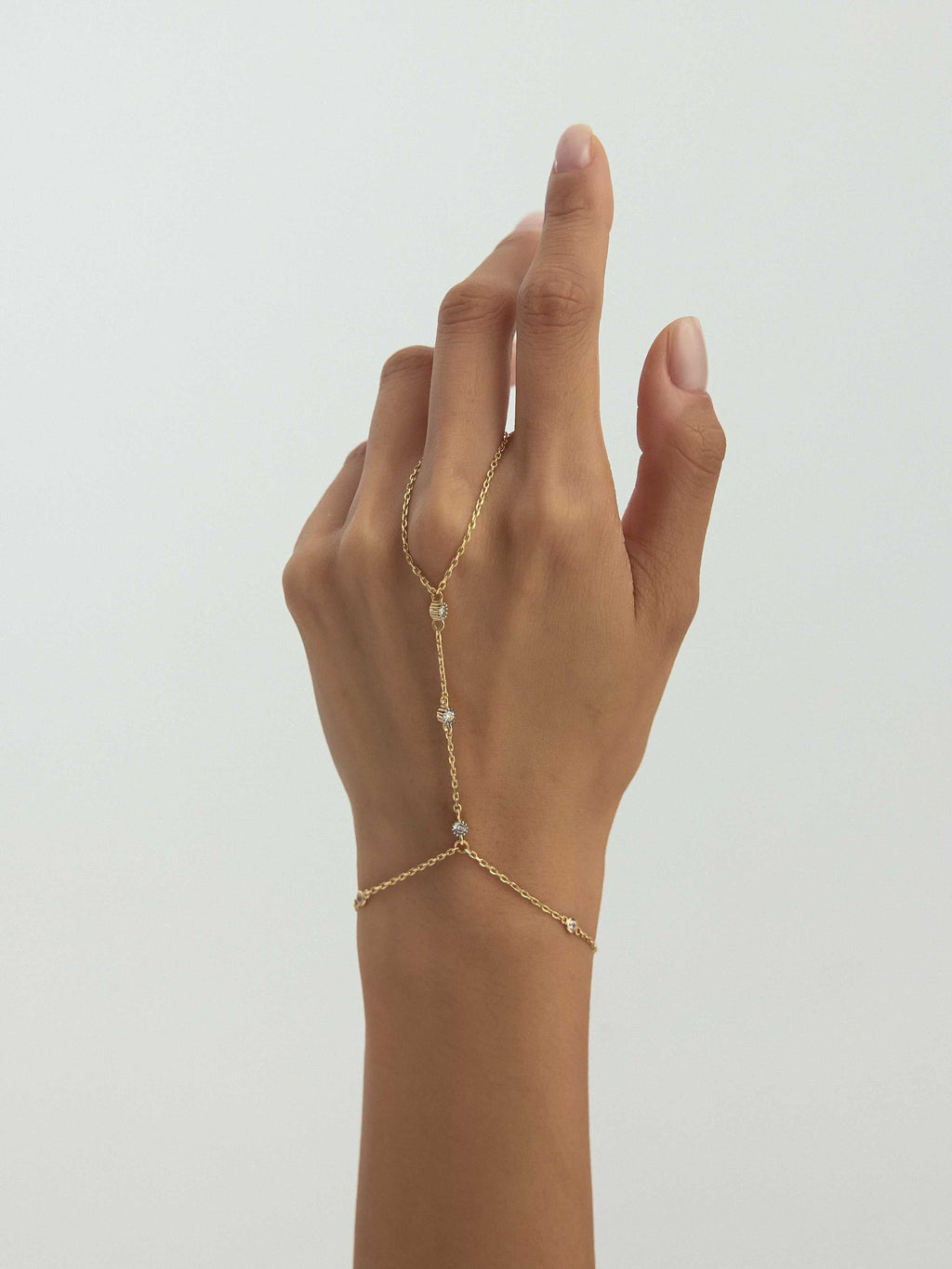 Minimal Zirkon Detaylı 14K Altın Şahmeran - Elef Kuyumculuk