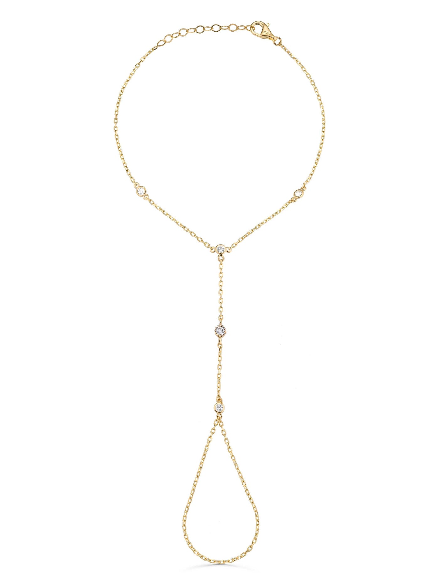 Minimal Zirkon Taş Detaylı 14K Altın Şahmeran - Elef Kuyumculuk