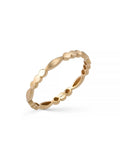 Noktalı Marquise Formlu Minimal 14K Altın Yüzük - Elef Kuyumculuk