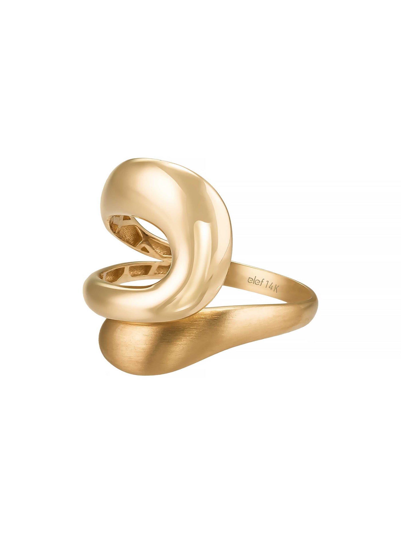 Organik Formlu Modern 14K Altın Yüzük - Elef Kuyumculuk