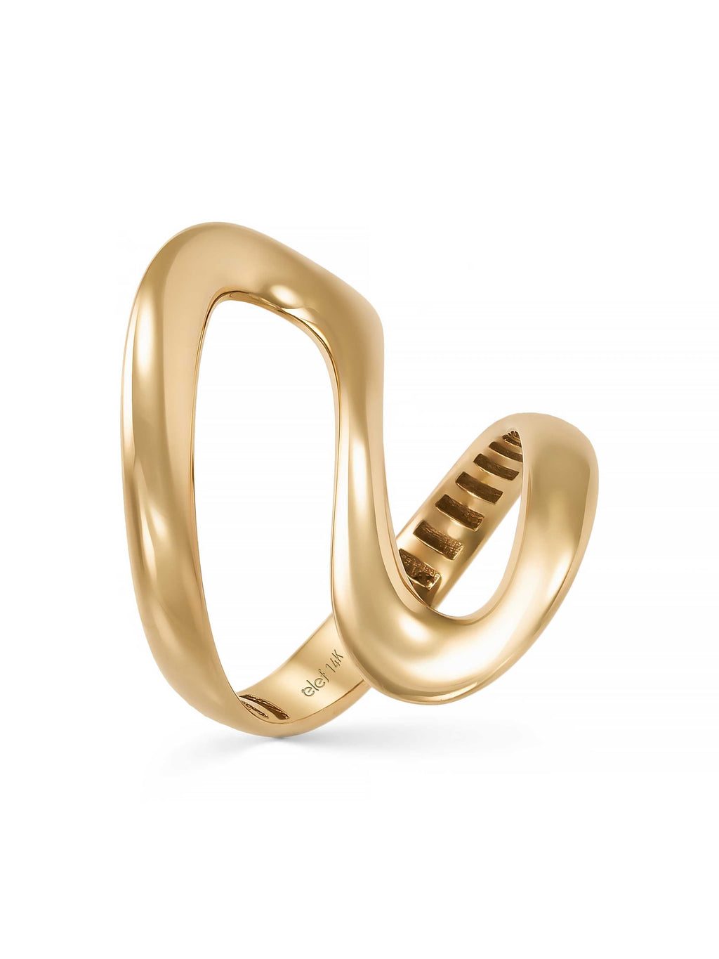 Organik Formlu Modern 14K Altın Yüzük - Elef Kuyumculuk