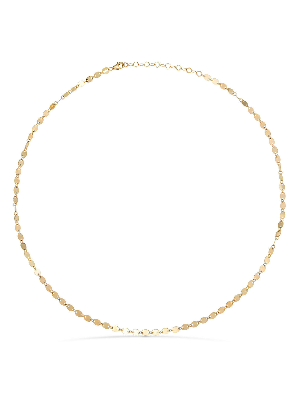 Oval Formlu Plaka Dizili 14K Altın Kolye - Elef Kuyumculuk