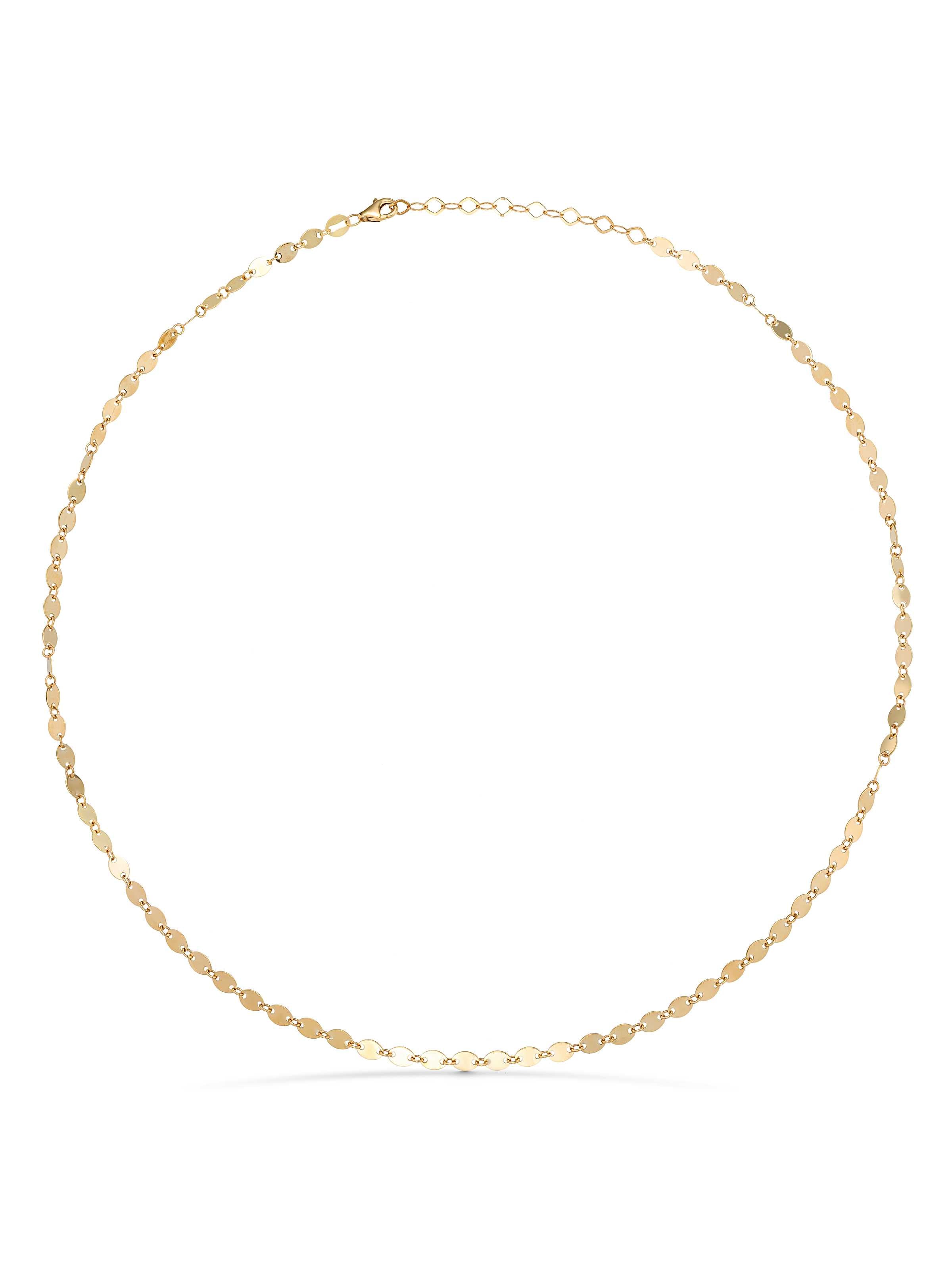 Oval Formlu Plaka Dizili 14K Altın Kolye - Elef Kuyumculuk
