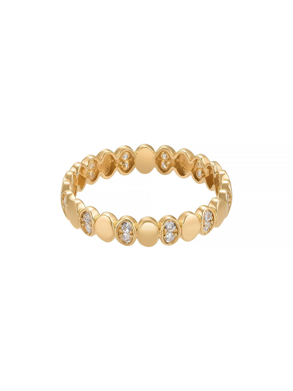 Oval Motifli Tamtur 14K Altın Yüzük - Elef Kuyumculuk