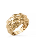 Sade Geometrik Formlu 14K Altın Yüzük - Elef Kuyumculuk