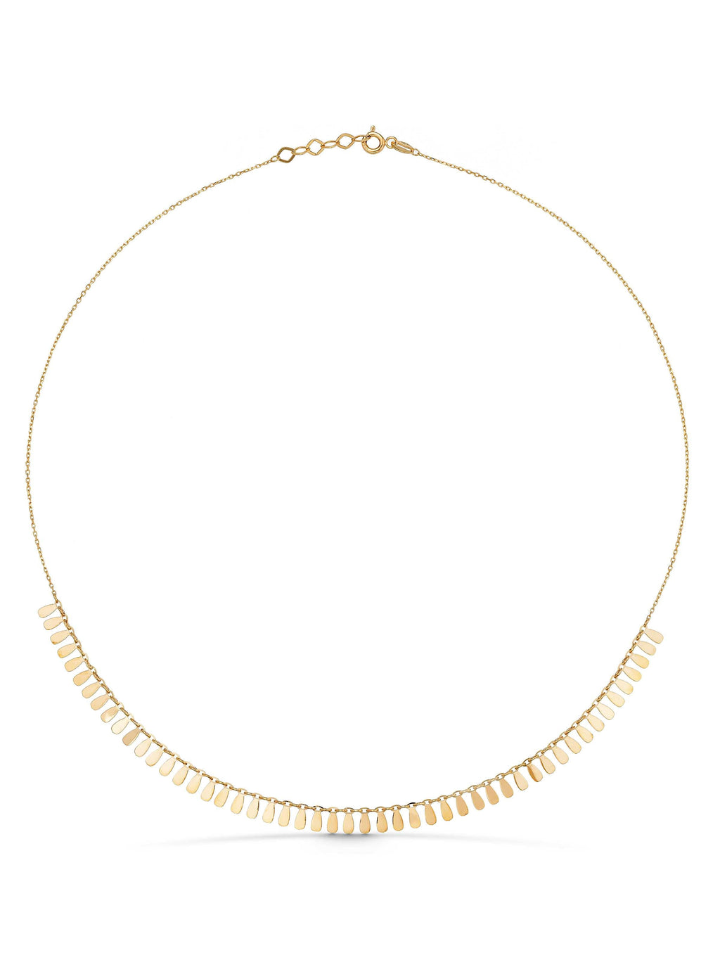 Sallantılı Damla Formlu 14K Altın Kolye - Elef Kuyumculuk