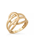 Sarmal Formlu Modern 14K Altın Yüzük - Elef Kuyumculuk