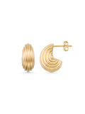 Spiral Kabuğu Detaylı 14K Altın Küpe - Elef Kuyumculuk