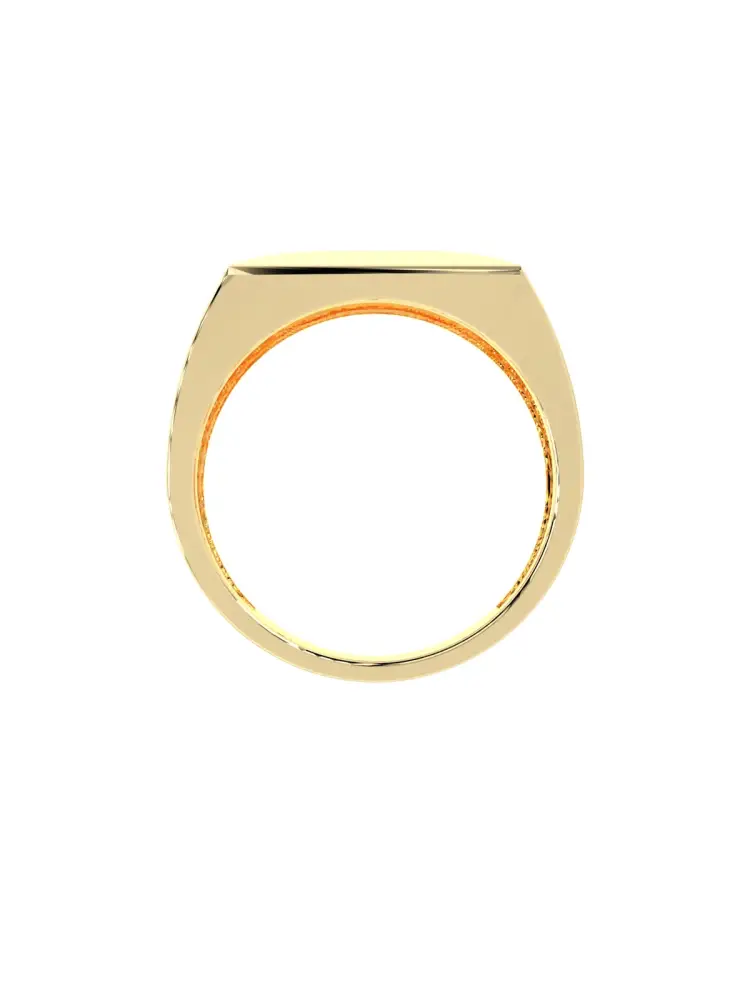 Dikdörtgen Formlu Minimal 14K Altın Yüzük - 8