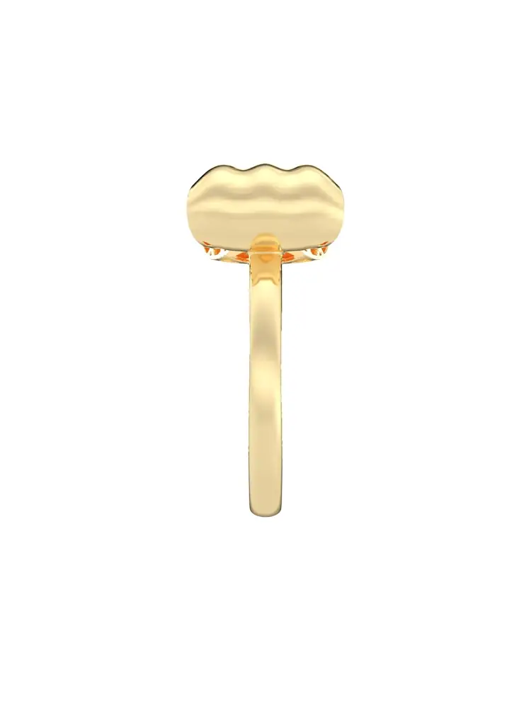 Fiyonk Formlu Modern 14K Altın Yüzük - 7