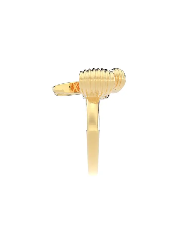 Fiyonk Formlu Romantik 14K Altın Yüzük - 7