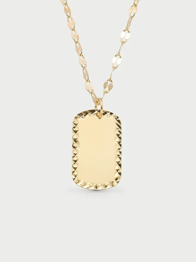 Künye Formlu 14K Altın Kolye - 1