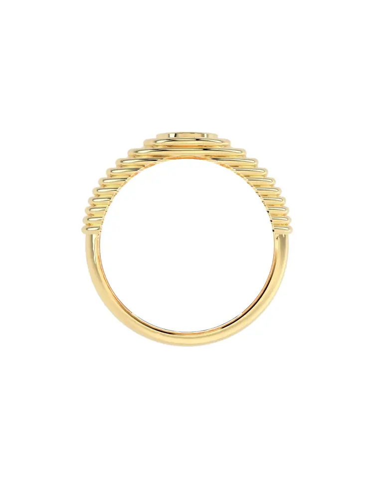 Marquise Kesim Garnet Taşlı Vintage 14K Altın Yüzük - 4