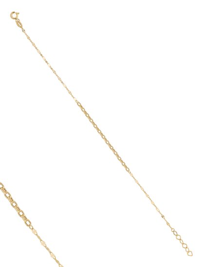 Minimal Two-Chain Detail 14K Gold Bracelet - 