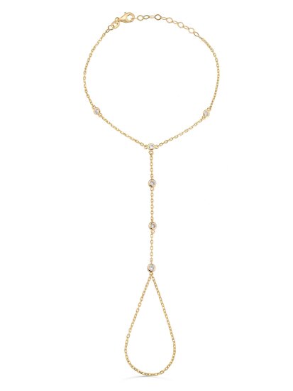 Minimal Zirkon Detaylı 14K Altın Şahmeran - 