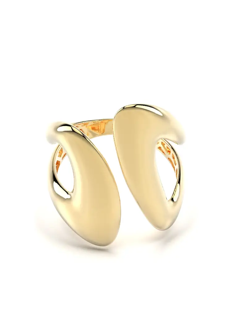 Organik Formlu Modern 14K Altın Yüzük - 1