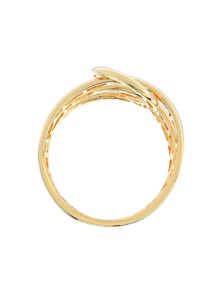 Sarmal Formlu Modern 14K Altın Yüzük - 6