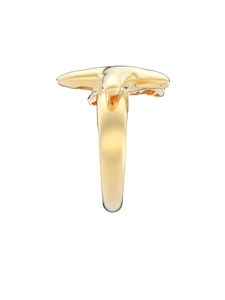 Yıldız Balık Figürlü Modern 14K Altın Yüzük - 7