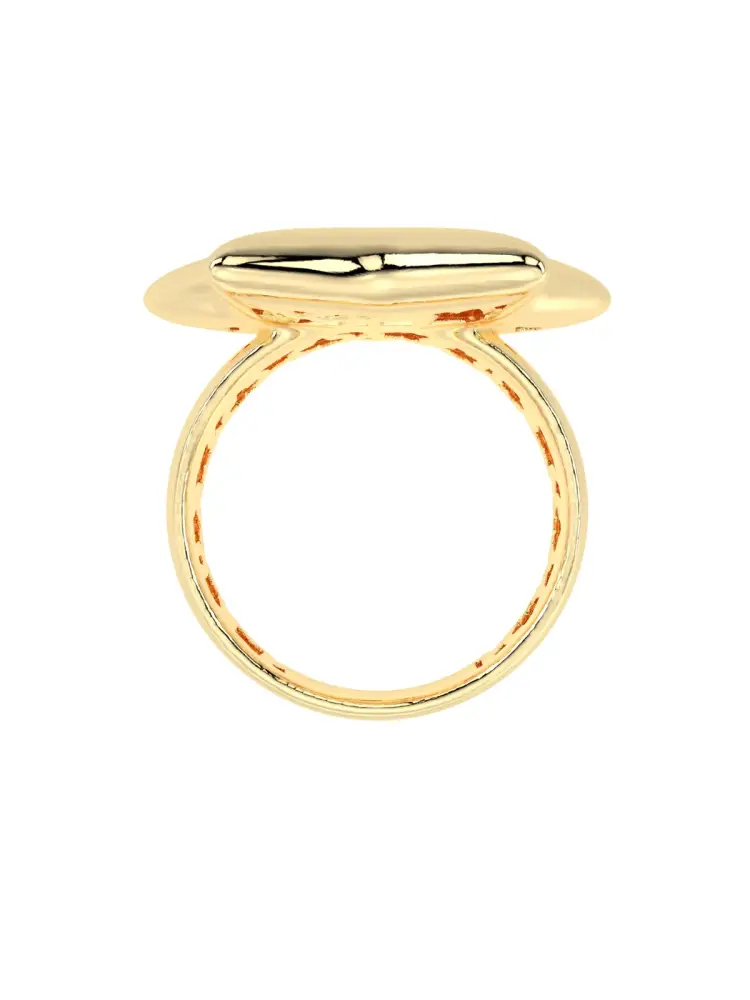 Yıldız Formlu Modern 14K Altın Yüzük - 6